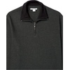 Amazon Essentials Men’s Quarter-Zip French Rib Mock Neck Sweater, Casual Wear(Charcoal Heather)