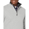Amazon Essentials Men’s Quarter-Zip French Rib Mock Neck Sweater, Casual Wear(Light Grey Heather)