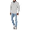 Amazon Essentials Men’s Quarter-Zip French Rib Mock Neck Sweater, Casual Wear(Light Grey Heather)