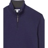 Amazon Essentials Men’s Quarter-Zip French Rib Mock Neck Sweater, Casual Wear(Navy)