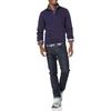 Amazon Essentials Men’s Quarter-Zip French Rib Mock Neck Sweater, Casual Wear(Navy)