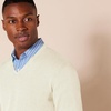 Amazon Essentials Men’s Regular Fit Cotton V-Neck Pullover Sweater (Available in Big & Tall)(Oatmeal Heather)