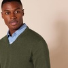 Amazon Essentials Men’s Regular Fit Cotton V-Neck Pullover Sweater (Available in Big & Tall)(Olive Heather)