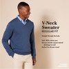 Amazon Essentials Men’s Regular Fit Cotton V-Neck Pullover Sweater (Available in Big & Tall)(Rust)