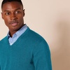 Amazon Essentials Men’s Regular Fit Cotton V-Neck Pullover Sweater (Available in Big & Tall)(Teal Blue Heather)