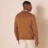 Amazon Essentials Men’s Regular Fit Cotton V-Neck Pullover Sweater (Available in Big & Tall)(Toffee Brown)