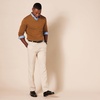 Amazon Essentials Men’s Regular Fit Cotton V-Neck Pullover Sweater (Available in Big & Tall)(Toffee Brown)