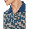 Amazon Essentials Men’s Regular-Fit Short Sleeve Cotton Pique Polo Shirt (Available in Big & Tall)(Blue Pineapple)