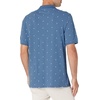 Amazon Essentials Men’s Regular-Fit Short Sleeve Cotton Pique Polo Shirt (Available in Big & Tall)(Blue White Palm Tree Print)