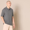 Amazon Essentials Men’s Regular-Fit Short Sleeve Cotton Pique Polo Shirt (Available in Big & Tall)(Grey)