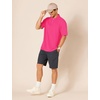 Amazon Essentials Men’s Regular-Fit Short Sleeve Cotton Pique Polo Shirt (Available in Big & Tall)(Hot Pink)
