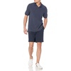 Amazon Essentials Men’s Regular-Fit Short Sleeve Cotton Pique Polo Shirt (Available in Big & Tall)(Navy White Dots)