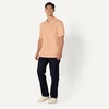 Amazon Essentials Men’s Regular-Fit Short Sleeve Cotton Pique Polo Shirt (Available in Big & Tall)(Pale Peach)