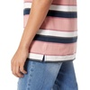 Amazon Essentials Men’s Regular-Fit Short Sleeve Cotton Pique Polo Shirt (Available in Big & Tall)(Pink Bar Stripe)