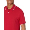 Amazon Essentials Men’s Regular-Fit Short Sleeve Cotton Pique Polo Shirt (Available in Big & Tall)(Red Twin Stripe)