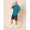 Amazon Essentials Men’s Regular-Fit Short Sleeve Cotton Pique Polo Shirt (Available in Big & Tall)(Teal Blue)