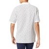 Amazon Essentials Men’s Regular-Fit Short Sleeve Cotton Pique Polo Shirt (Available in Big & Tall)(White/Navy Micro Geo)