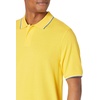 Amazon Essentials Men’s Regular-Fit Short Sleeve Cotton Pique Polo Shirt (Available in Big & Tall)(Yellow Twin Stripe)
