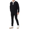 Amazon Essentials Men’s Rugby Sweater(Black)