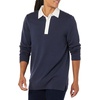 Amazon Essentials Men’s Rugby Sweater(Dark Navy)