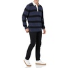 Amazon Essentials Men’s Rugby Sweater(Dark Navy Stripe)