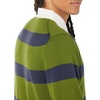 Amazon Essentials Men’s Rugby Sweater(Olive Stripe)