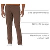 Amazon Essentials Men’s Skinny-Fit Washed Comfort Stretch Chino Pant (Previously Goodthreads)(Brown)