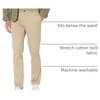 Amazon Essentials Men’s Skinny-Fit Washed Comfort Stretch Chino Pant (Previously Goodthreads)(Khaki)