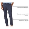 Amazon Essentials Men’s Skinny-Fit Washed Comfort Stretch Chino Pant (Previously Goodthreads)(Navy)