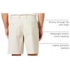 Amazon Essentials Men’s Slim-Fit 9″ Stretch Chino Shorts, Midweight Cotton Twill(Stone)