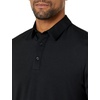 Amazon Essentials Men’s Slim-Fit Quick-Dry Moisture Wicking Tech Stretch Short Sleeve Lightweight Golf Polo Shirt(Black)