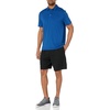 Amazon Essentials Men’s Slim-Fit Quick-Dry Moisture Wicking Tech Stretch Short Sleeve Lightweight Golf Polo Shirt(Bright Blue)