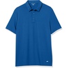 Amazon Essentials Men’s Slim-Fit Quick-Dry Moisture Wicking Tech Stretch Short Sleeve Lightweight Golf Polo Shirt(Bright Blue)