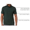 Amazon Essentials Men’s Slim-Fit Quick-Dry Moisture Wicking Tech Stretch Short Sleeve Lightweight Golf Polo Shirt(Dark Green)