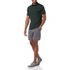 Amazon Essentials Men’s Slim-Fit Quick-Dry Moisture Wicking Tech Stretch Short Sleeve Lightweight Golf Polo Shirt(Dark Green)