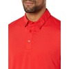 Amazon Essentials Men’s Slim-Fit Quick-Dry Moisture Wicking Tech Stretch Short Sleeve Lightweight Golf Polo Shirt(Red)