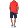 Amazon Essentials Men’s Slim-Fit Quick-Dry Moisture Wicking Tech Stretch Short Sleeve Lightweight Golf Polo Shirt(Red)