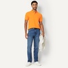 Amazon Essentials Men’s Slim-Fit Short-Sleeve Cotton Pique Polo Shirt(Apricot Orange)