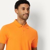 Amazon Essentials Men’s Slim-Fit Short-Sleeve Cotton Pique Polo Shirt(Apricot Orange)