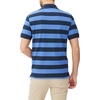 Amazon Essentials Men’s Slim-Fit Short-Sleeve Cotton Pique Polo Shirt(Blue/Navy Rugby Stripe)