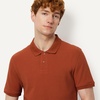 Amazon Essentials Men’s Slim-Fit Short-Sleeve Cotton Pique Polo Shirt(Brick Red)