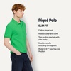 Amazon Essentials Men’s Slim-Fit Short-Sleeve Cotton Pique Polo Shirt(Bright Emerald Green)