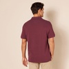 Amazon Essentials Men’s Slim-Fit Short-Sleeve Cotton Pique Polo Shirt(Burgundy)