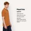 Amazon Essentials Men’s Slim-Fit Short-Sleeve Cotton Pique Polo Shirt(Caramel)