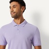 Amazon Essentials Men’s Slim-Fit Short-Sleeve Cotton Pique Polo Shirt(Lilac)