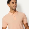 Amazon Essentials Men’s Slim-Fit Short-Sleeve Cotton Pique Polo Shirt(Pale Peach)