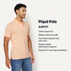Amazon Essentials Men’s Slim-Fit Short-Sleeve Cotton Pique Polo Shirt(Pale Peach)