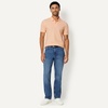 Amazon Essentials Men’s Slim-Fit Short-Sleeve Cotton Pique Polo Shirt(Pale Peach)