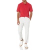 Amazon Essentials Men’s Slim-Fit Short-Sleeve Cotton Pique Polo Shirt(Red)
