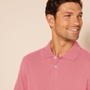 Amazon Essentials Men’s Slim-Fit Short-Sleeve Cotton Pique Polo Shirt(Washed Red)